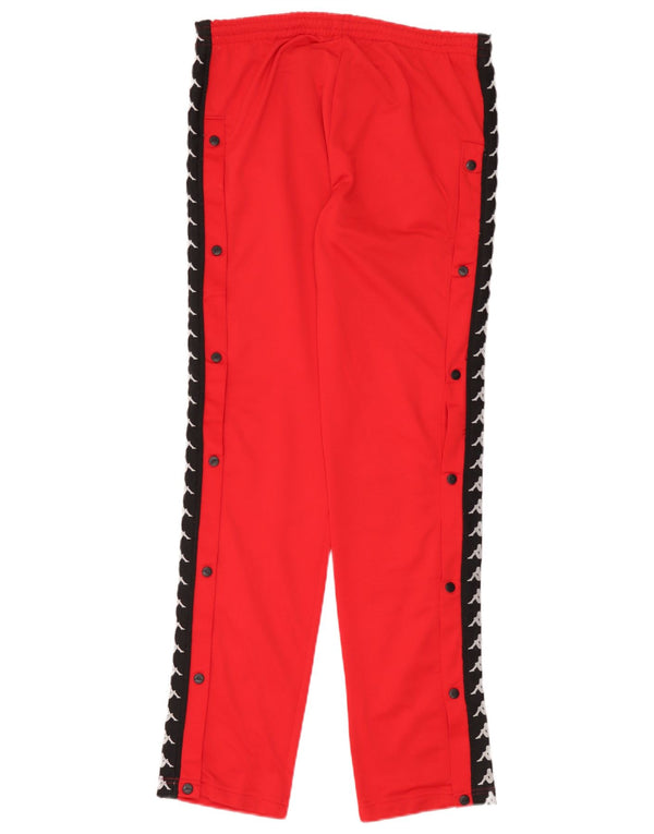 Pantaloni da tuta con grafica da uomo Kappa Large W34 L34 Rosso Colourblock