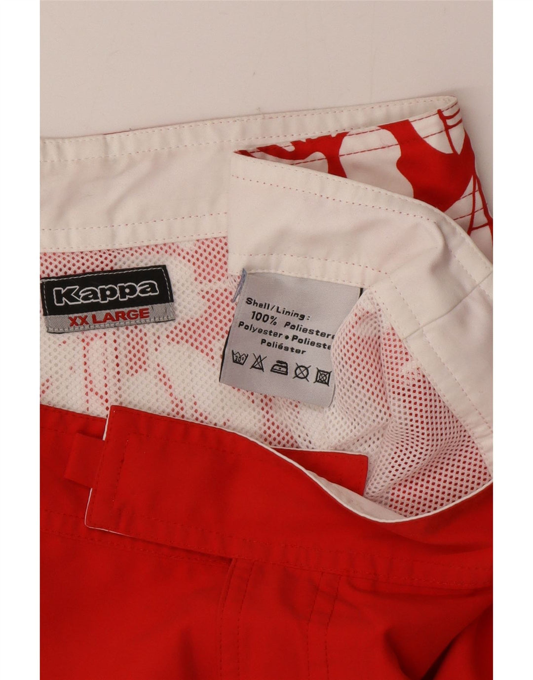 Pantaloncini da bagno grafici da uomo Kappa 2XL Poliestere rosso floreale