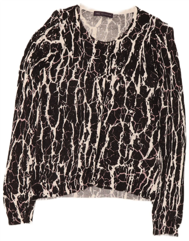 Maglione maglione con scollo a barca da donna Marks & Spencer UK 8 piccolo nero