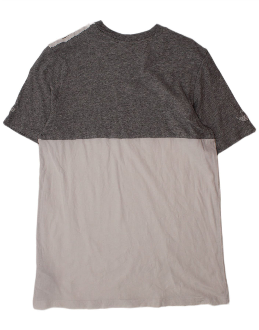 T-shirt Adidas da bambino 13-14 anni in cotone color block grigio