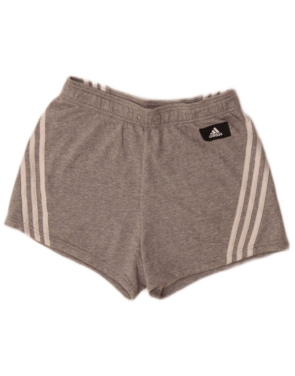 Pantaloncini sportivi Adidas da donna UK 8/10 piccolo cotone grigio screziato