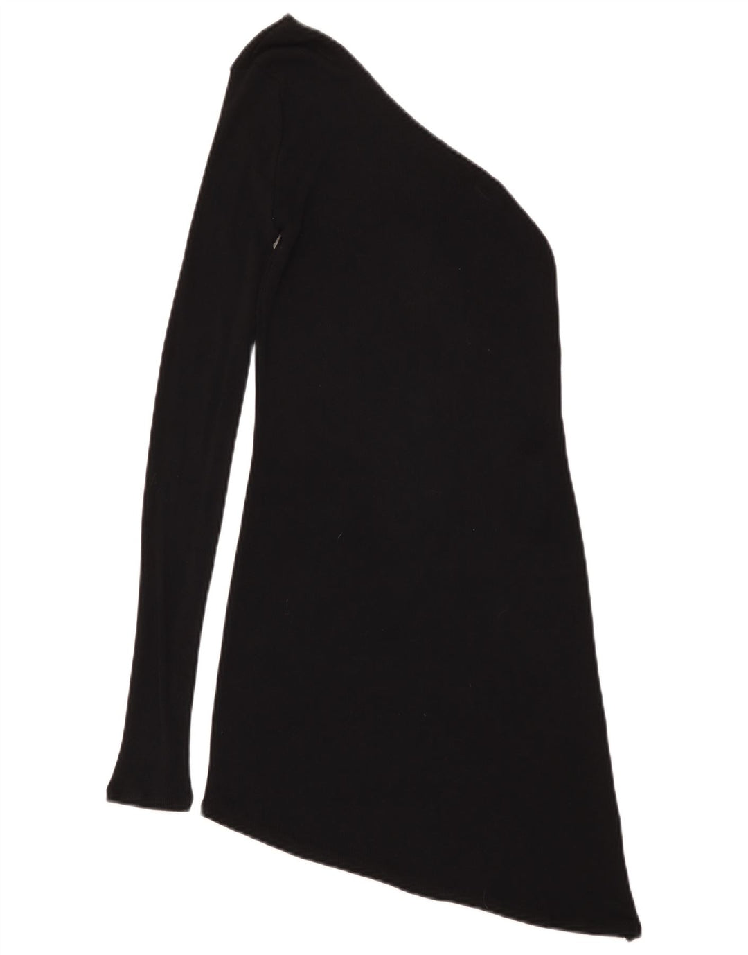 Top asimmetrico monospalla da donna Zara UK 12 viscosa nera media