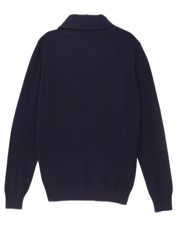 Maglione cardigan da uomo Jack & Jones grande cotone blu navy