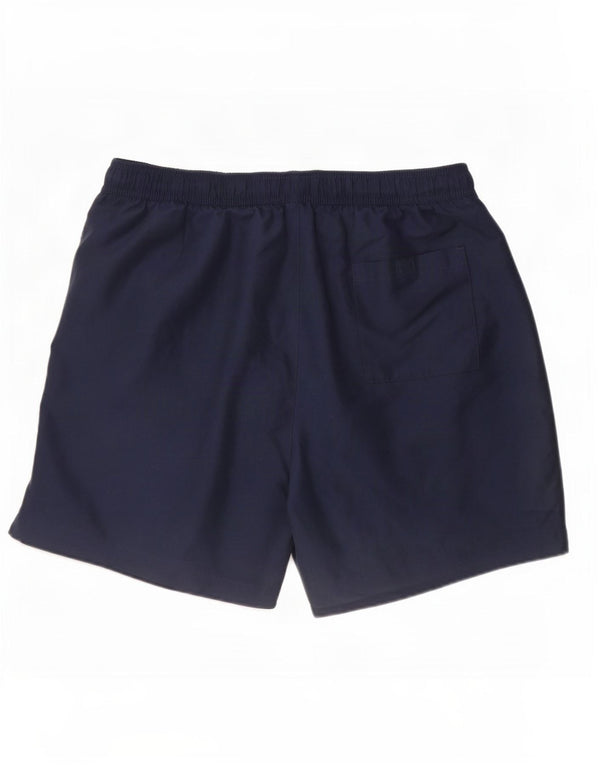 Pantaloncini da bagno grafici da uomo Calvin Klein a blocchi di colore blu navy medi