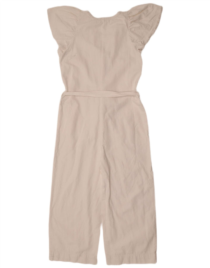Tuta da donna Zara UK 12 cotone bianco medio