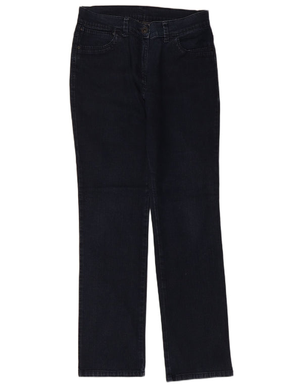 Jeans dritti da donna Marks & Spencer UK 12 medio W30 L30 cotone blu navy