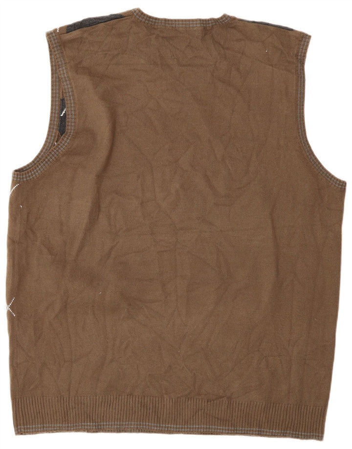 Canotta da uomo Marks & Spencer Autograph Canotta grande marrone classica