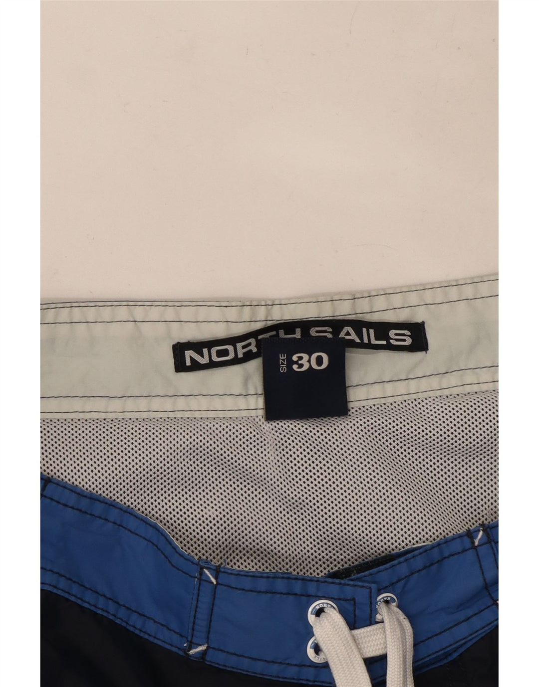 Pantaloncini da bagno grafici da uomo North Sails color block medio blu navy