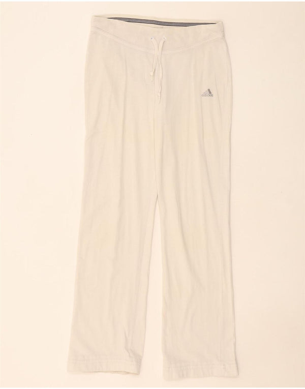 ADIDAS Womens Tracksuit Trousers UK 14 Medium White