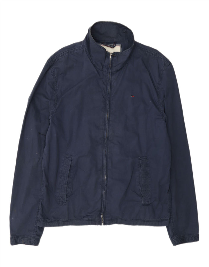 Giubbotto bomber da uomo Tommy Hilfiger UK 42 XL cotone blu navy