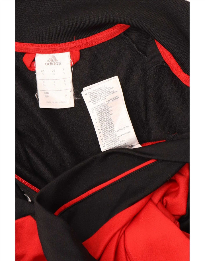 Giacca da ginnastica da uomo Adidas Small nera in poliestere color block
