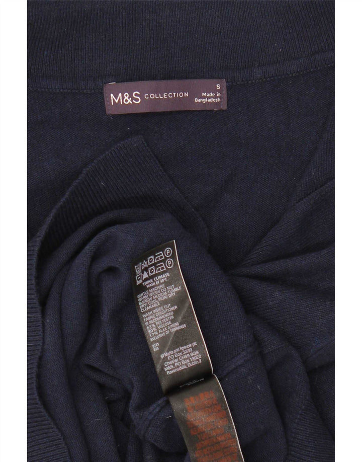 Canotta da donna Marks & Spencer UK 10 piccola in poliestere blu navy