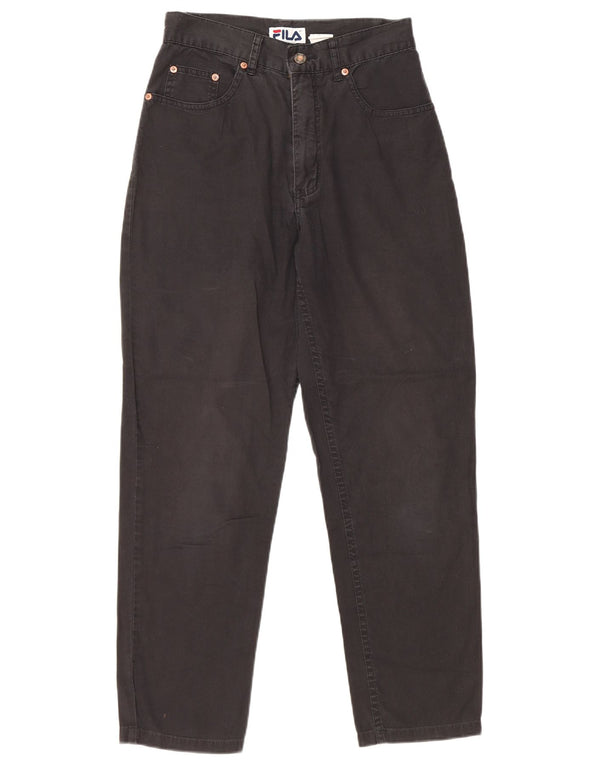 Jeans affusolati a vita alta da donna Fila IT 42 medio W26 L26 cotone nero
