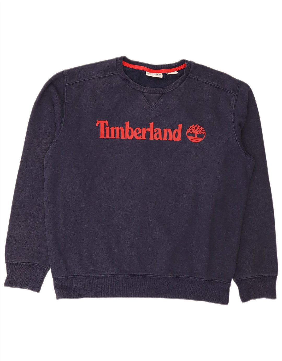 Timberland Felpa grafica da uomo Maglione grande cotone blu navy