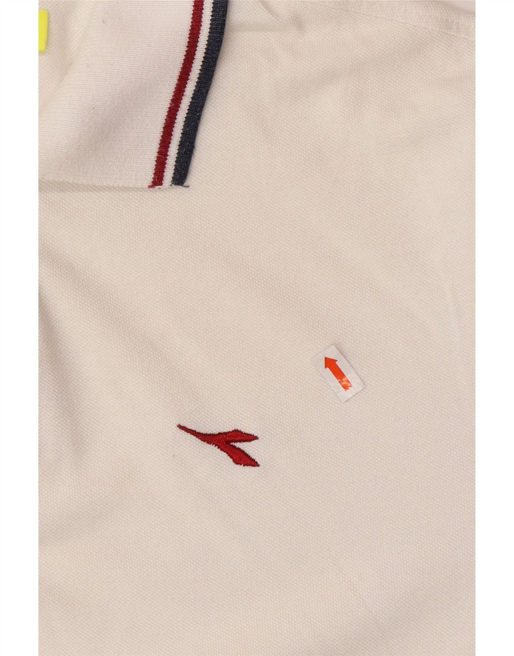 Polo Uomo DIADORA Cotone Medio Bianco