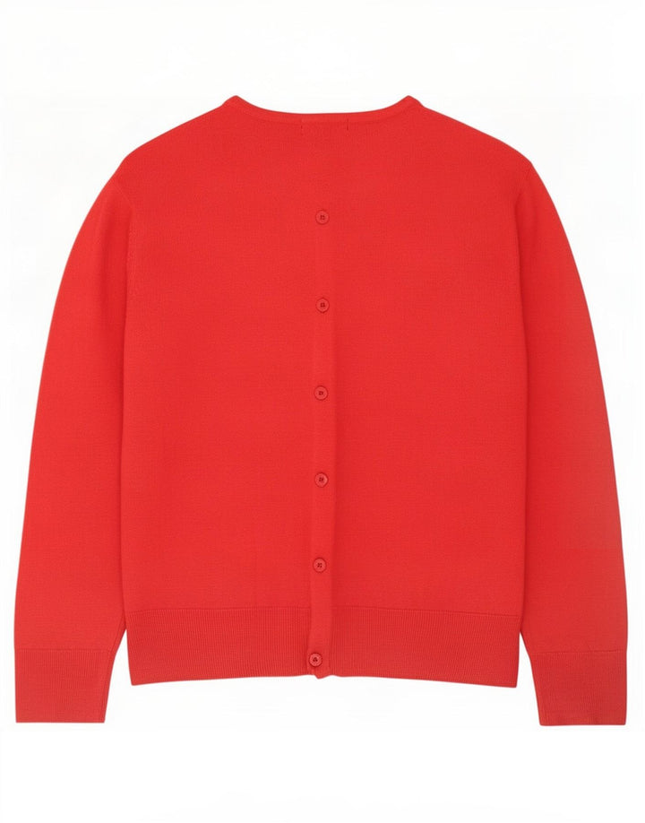 Maglione cardigan da donna Marks & Spencer UK 12 Acrilico rosso medio