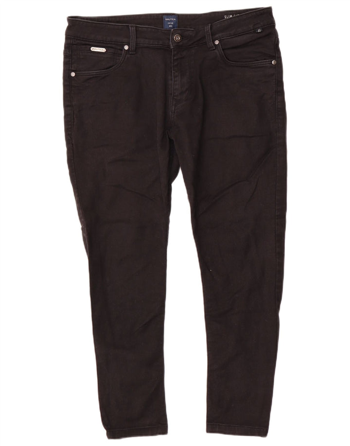 Jeans slim da uomo Nautica W34 L26 cotone nero