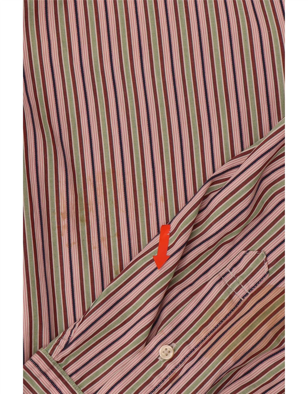 Tommy Hilfiger Mens Shirt XL Multicoloured Pinstripe Cotton