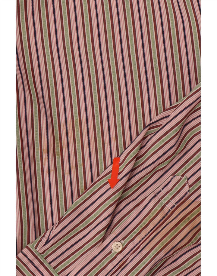 Tommy Hilfiger Mens Shirt XL Multicoloured Pinstripe Cotton