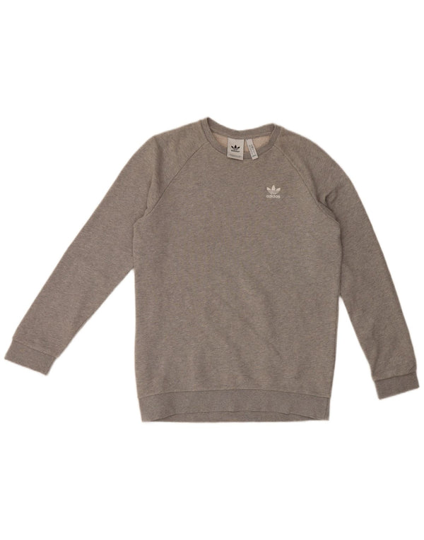 Felpa Adidas Uomo Maglione Piccolo Cotone Grigio
