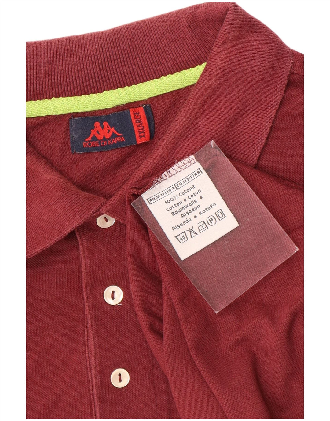 Polo da uomo KAPPA 2XL in cotone marrone