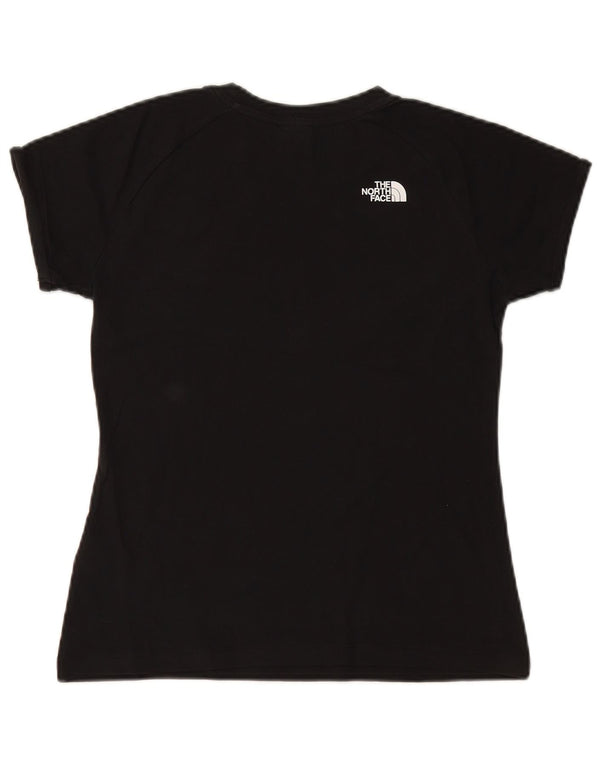 THE NORTH FACE T-shirt grafica da donna Top UK 14 cotone nero medio