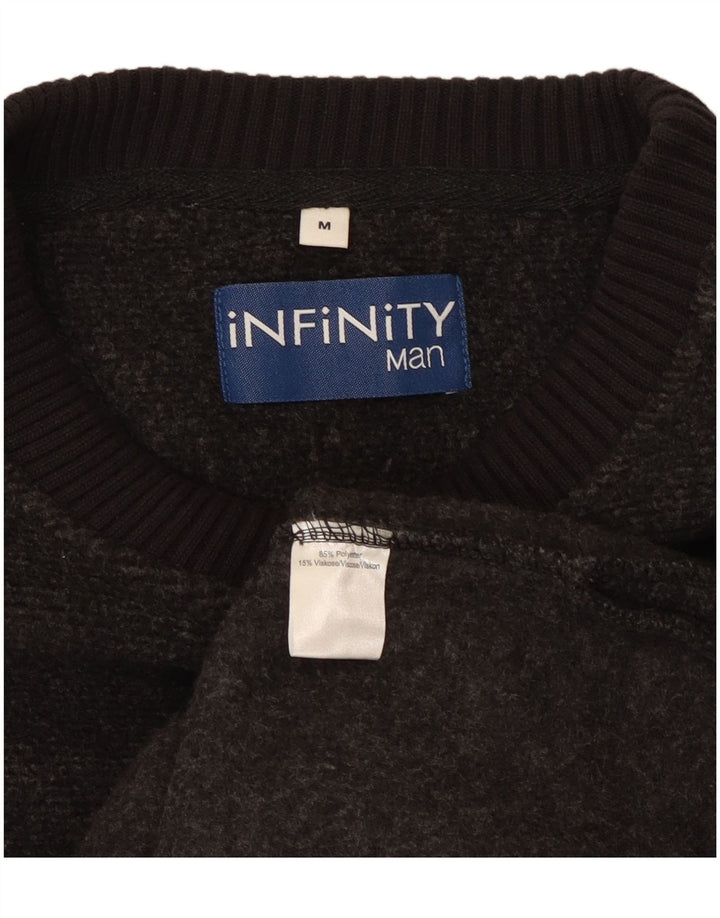 INFINITY Maglione da uomo con scollo a barchetta Poliestere grigio medio