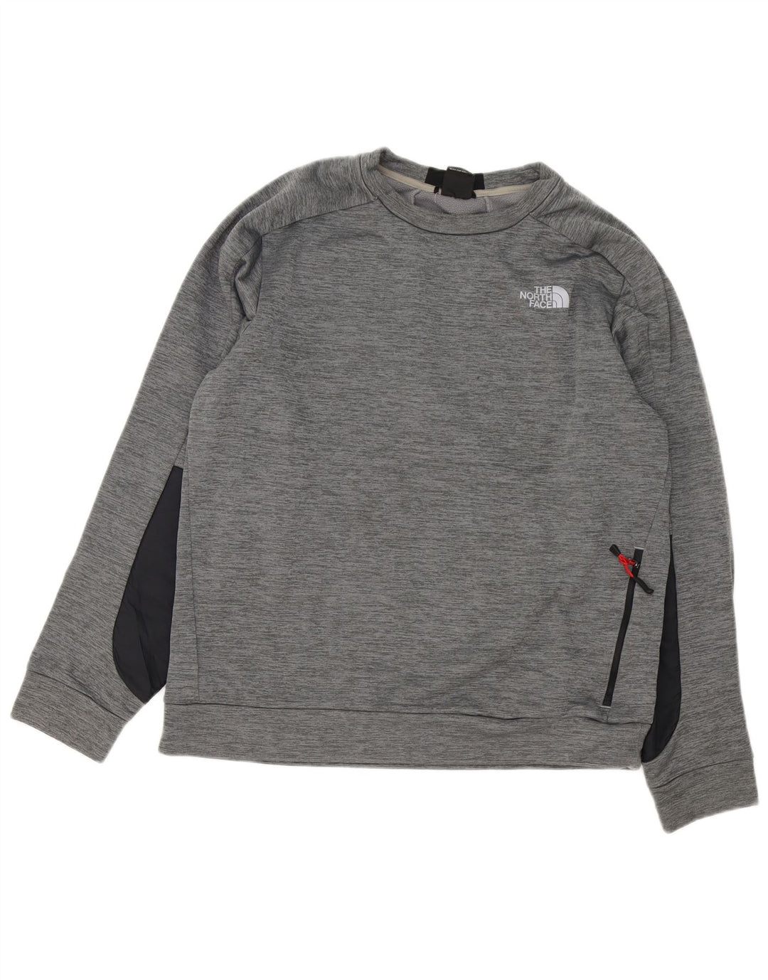 Felpa da uomo The North Face Maglione grande poliestere color block grigio