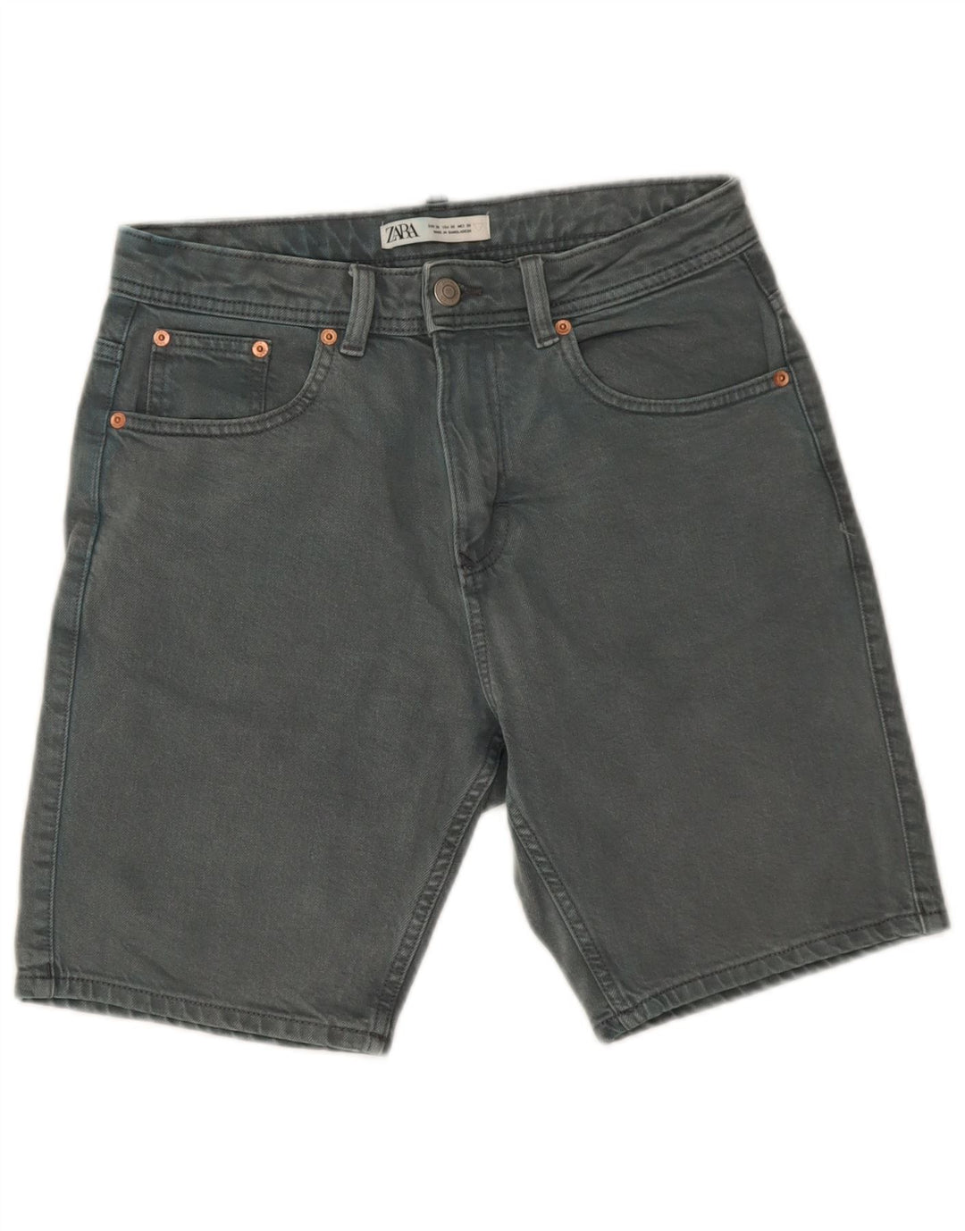Pantaloncini di jeans da uomo Zara EU 38 piccoli W30 cotone blu