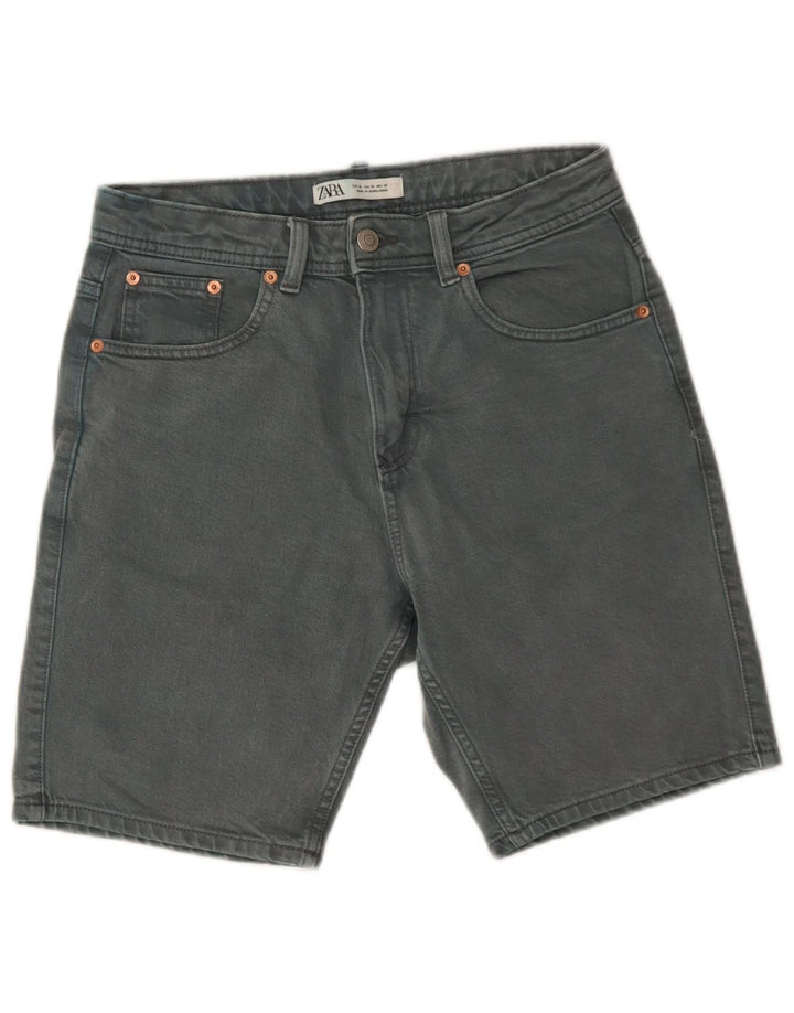 Pantaloncini di jeans da uomo Zara EU 38 piccoli W30 cotone blu
