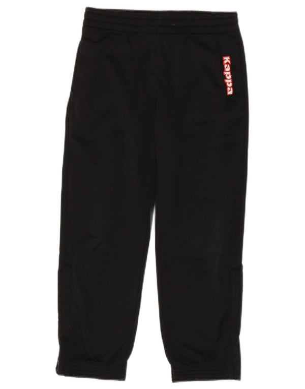 Pantaloni da tuta con grafica Kappa da ragazzo, pantaloni da jogging, 5-6 anni, neri