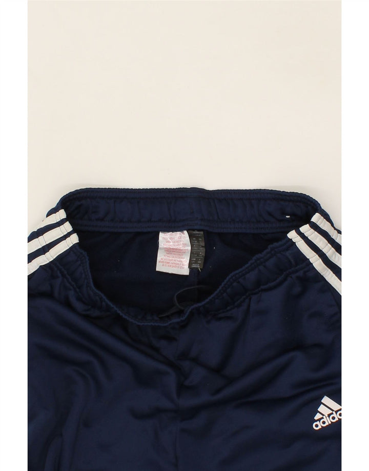 ADIDAS Boys Tracksuit Trousers 13-14 Years  Navy Blue Polyester Vintage Adidas and Second-Hand Adidas from Messina Hembry 