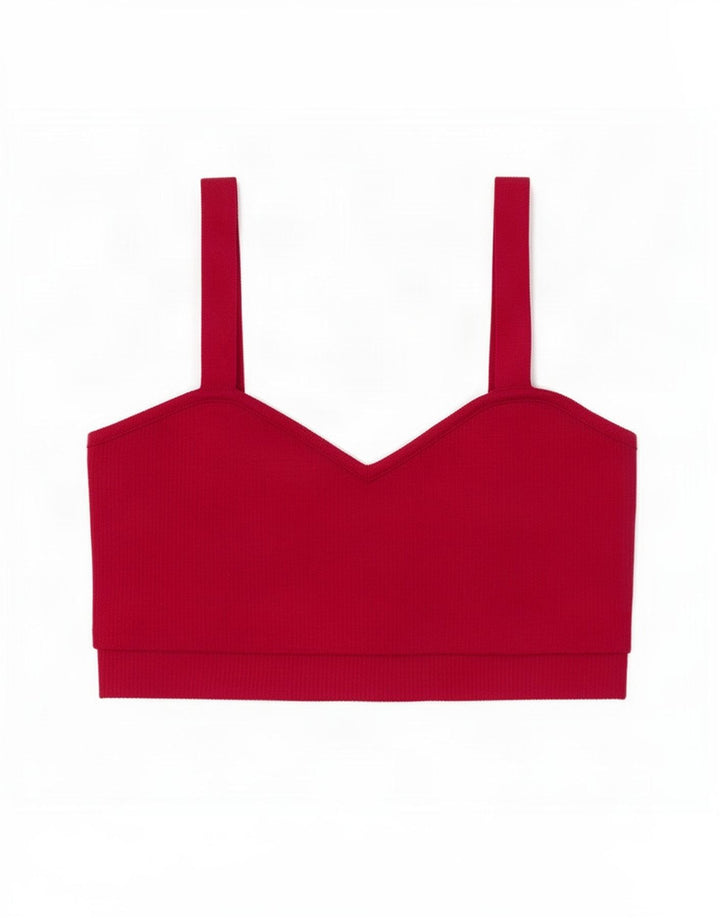 Top corto in maglia da donna Zara UK 12 nylon rosa medio