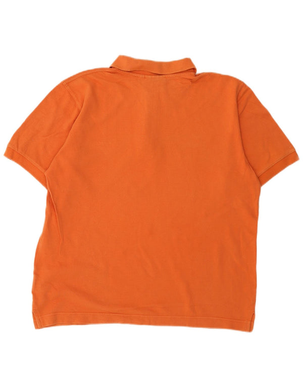 Polo da uomo Lotto Large in cotone arancione
