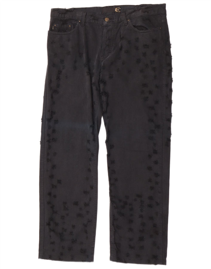 Jeans dritti invecchiati da uomo Just Cavalli IT 50 Large W36 L30 Neri