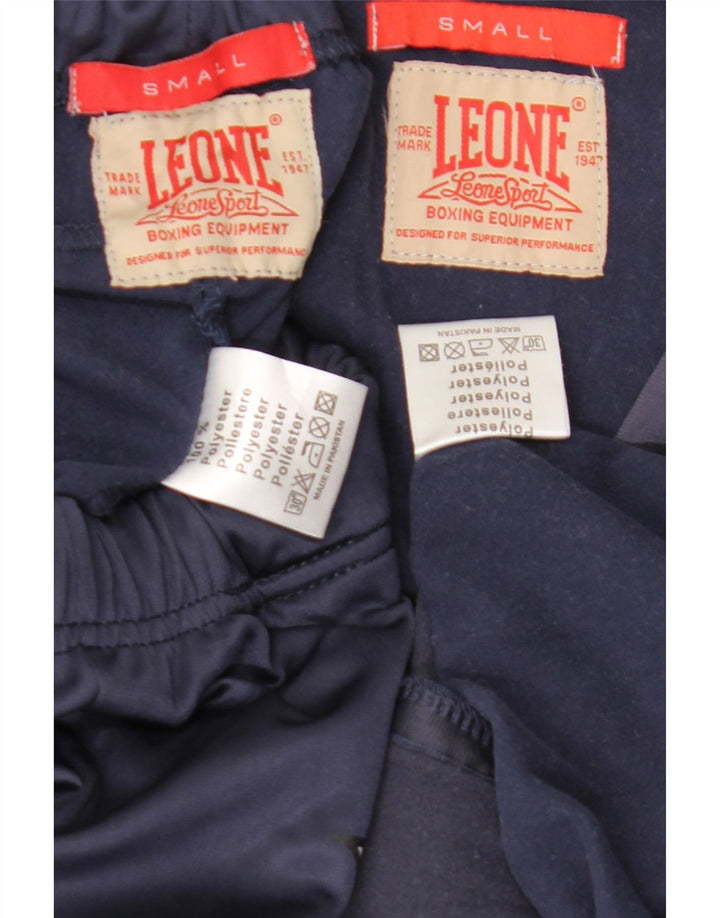 Tuta intera da uomo con cappuccio grafico Leone piccola in poliestere blu navy