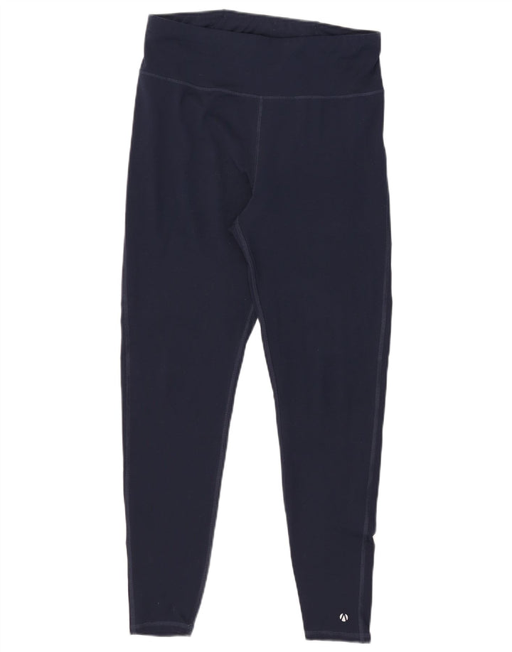 MARKS & SPENCER Leggings da donna UK 12 Poliestere blu navy medio