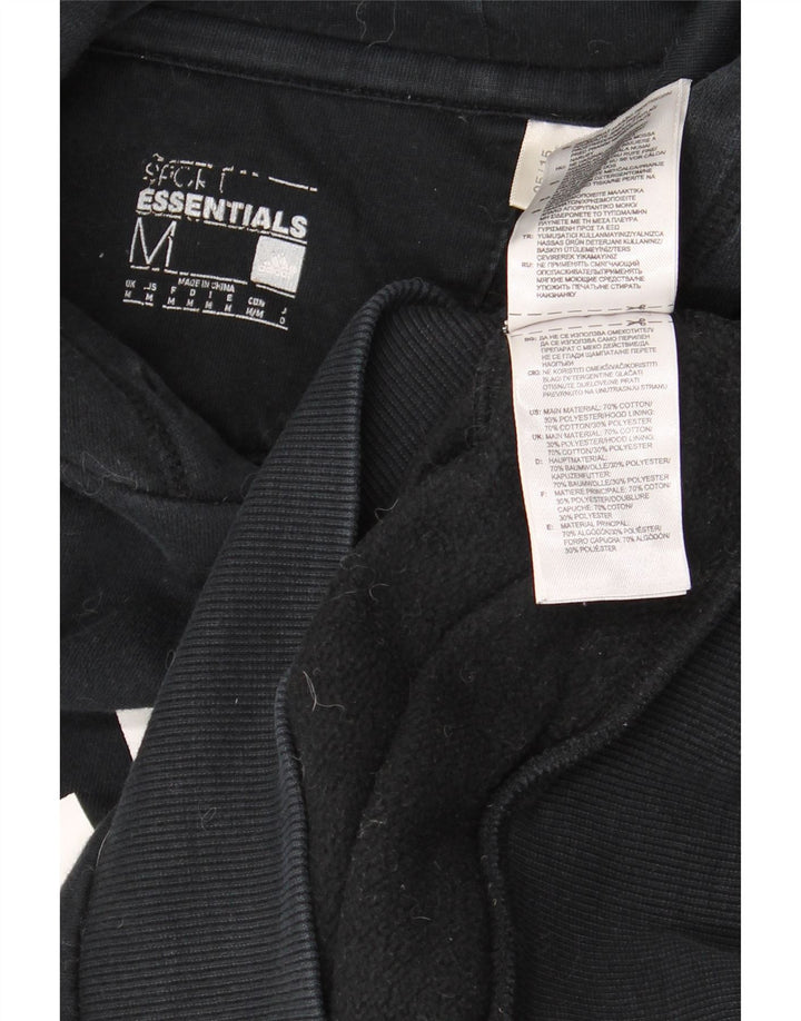 Felpa con cappuccio grafica da uomo ADIDAS, cotone nero medio