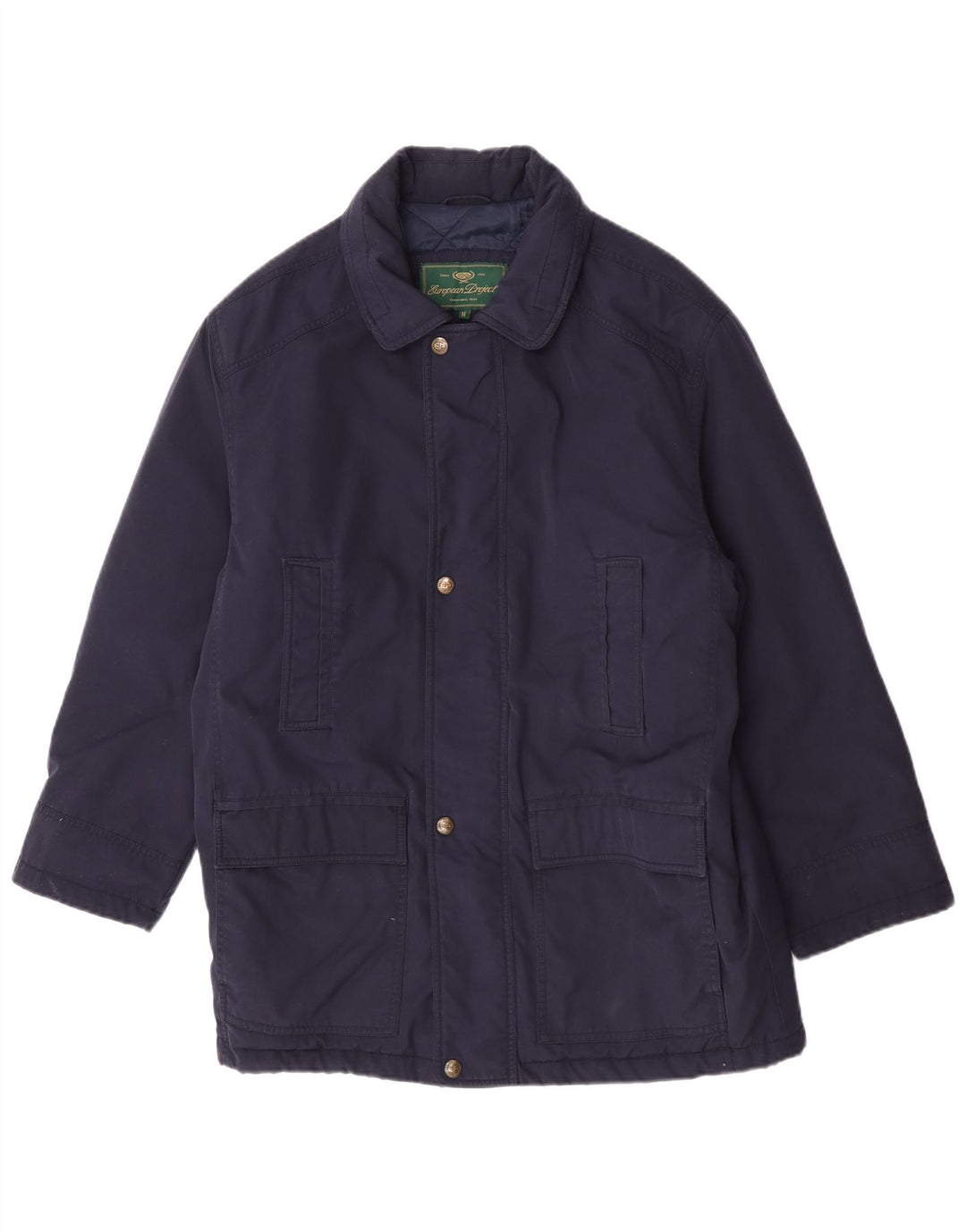 Cappotto da uomo del progetto europeo UK 38 medio blu navy