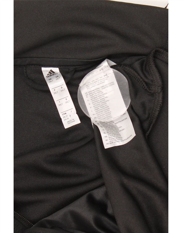 Giacca da tuta da uomo Adidas 3XL poliestere color block nero