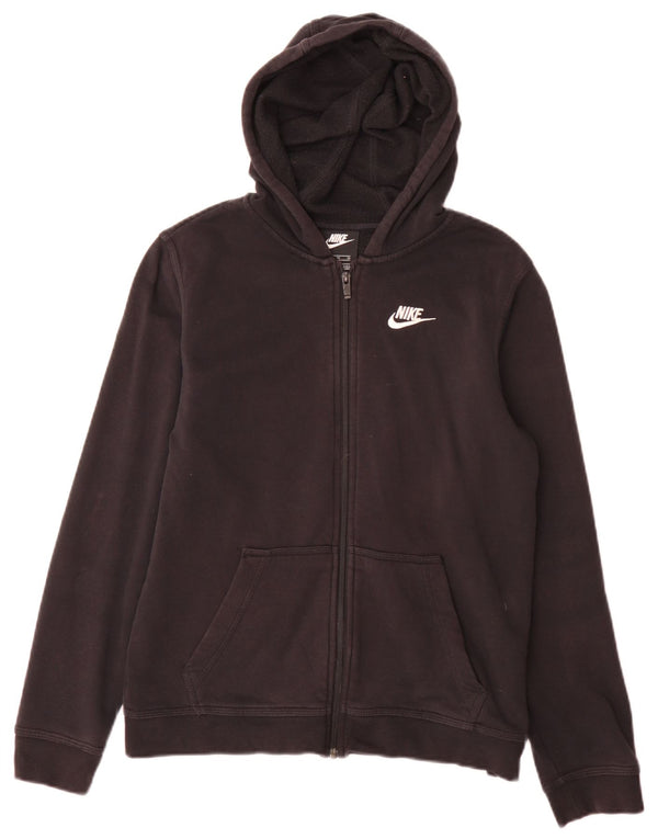 Felpa con cappuccio e zip Nike da ragazzo 13-14 anni XL Nera