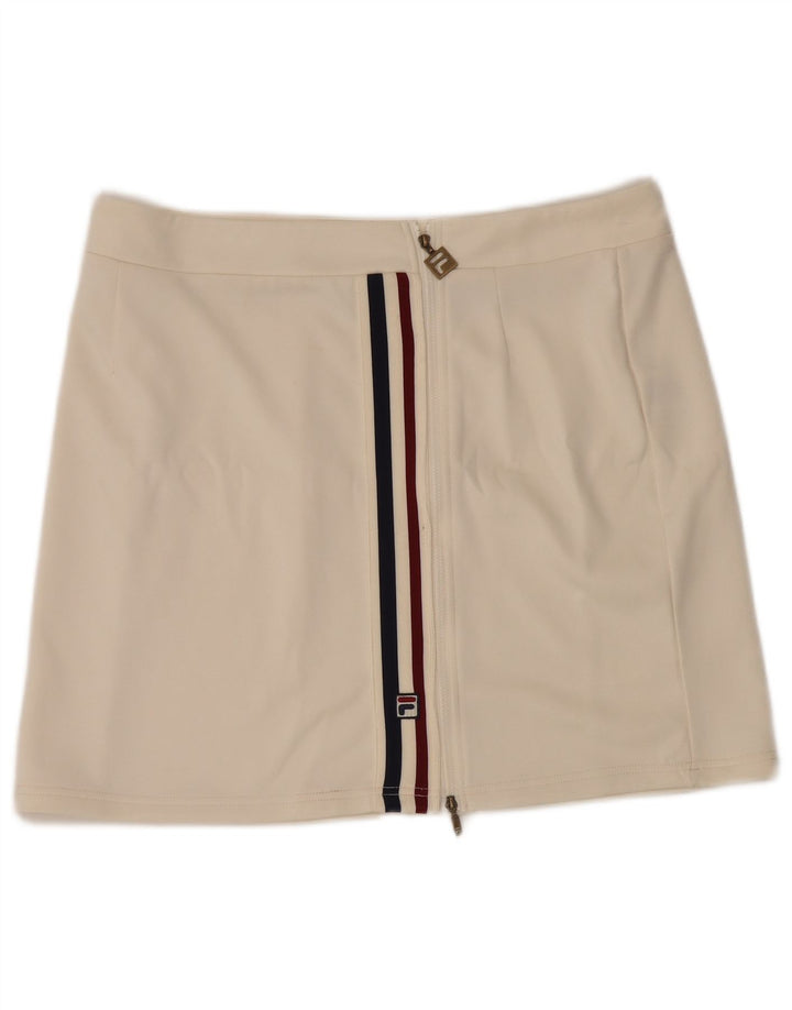 Minigonna da donna Fila XL W36 poliestere bianco sporco