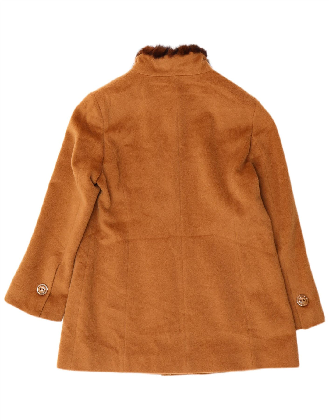 Soprabito vintage da donna IT 43 in lana marrone medio