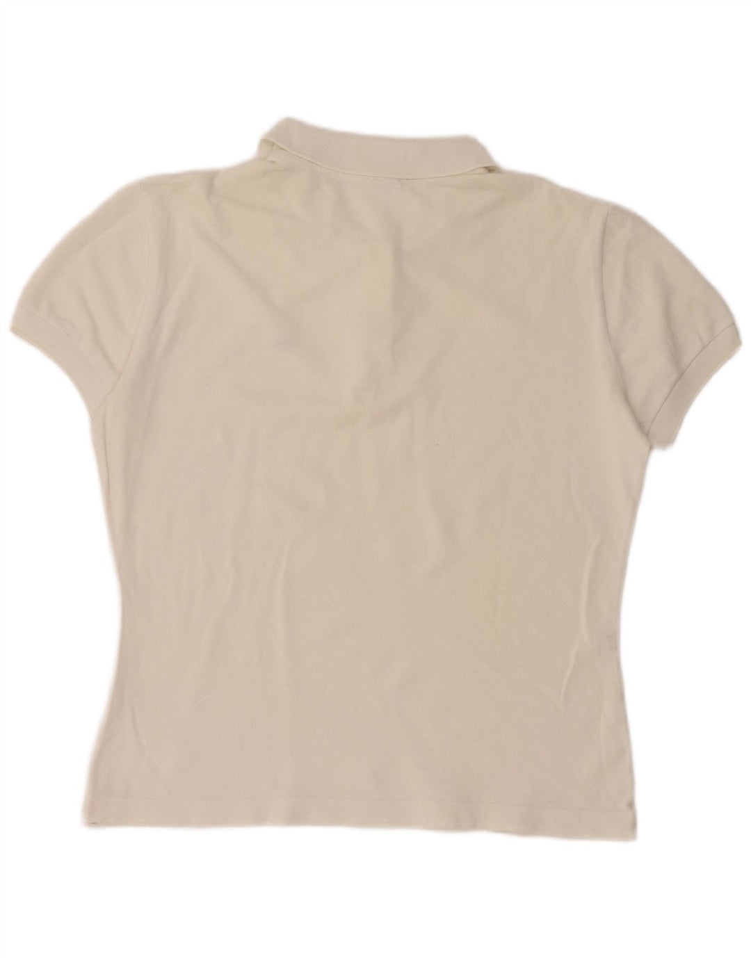 Polo da donna Lacoste taglia 46 XL in cotone bianco