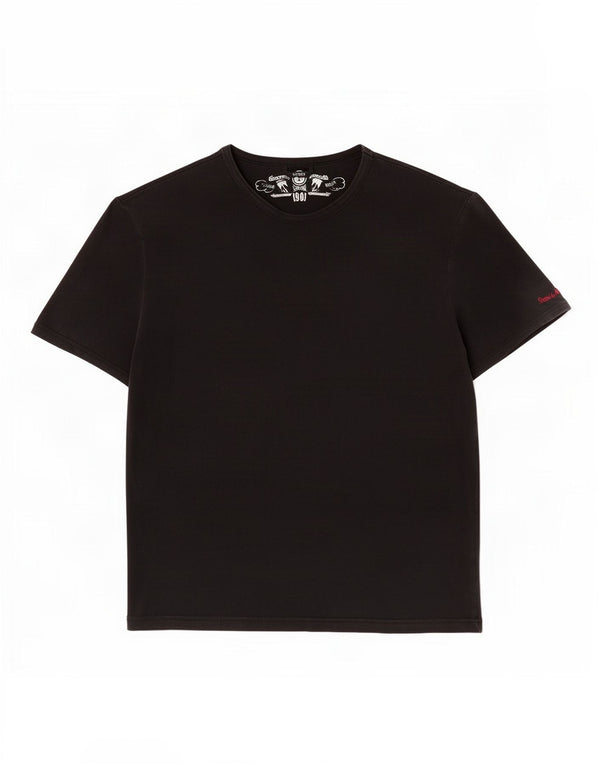 T-shirt da donna Guess UK 12 media cotone nero