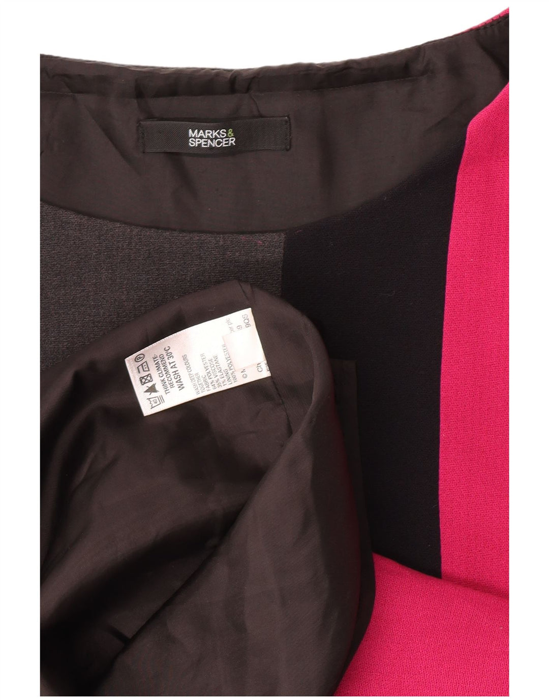 Abito tubino da donna Marks & Spencer UK 10 piccolo multicolore colorblock