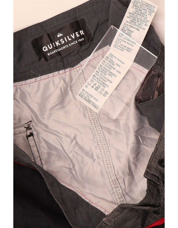 Pantaloncini da bagno da uomo Quiksilver, poliestere floreale nero medio