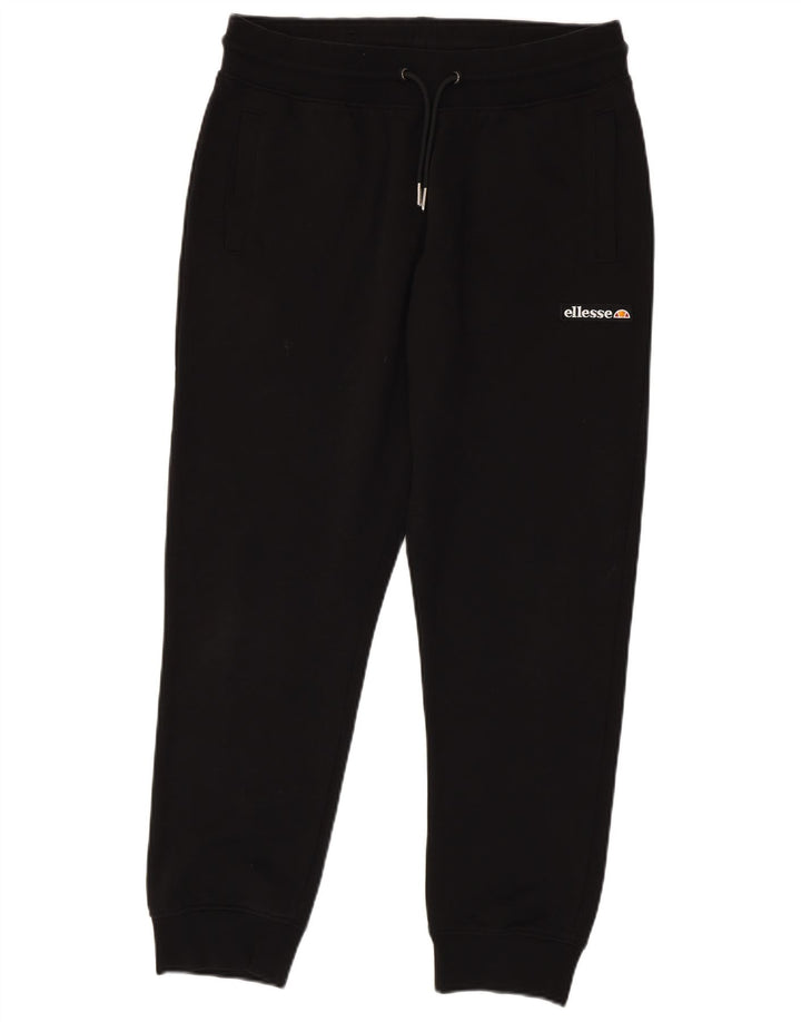 ELLESSE Pantaloni da tuta da uomo Joggers grandi in cotone nero