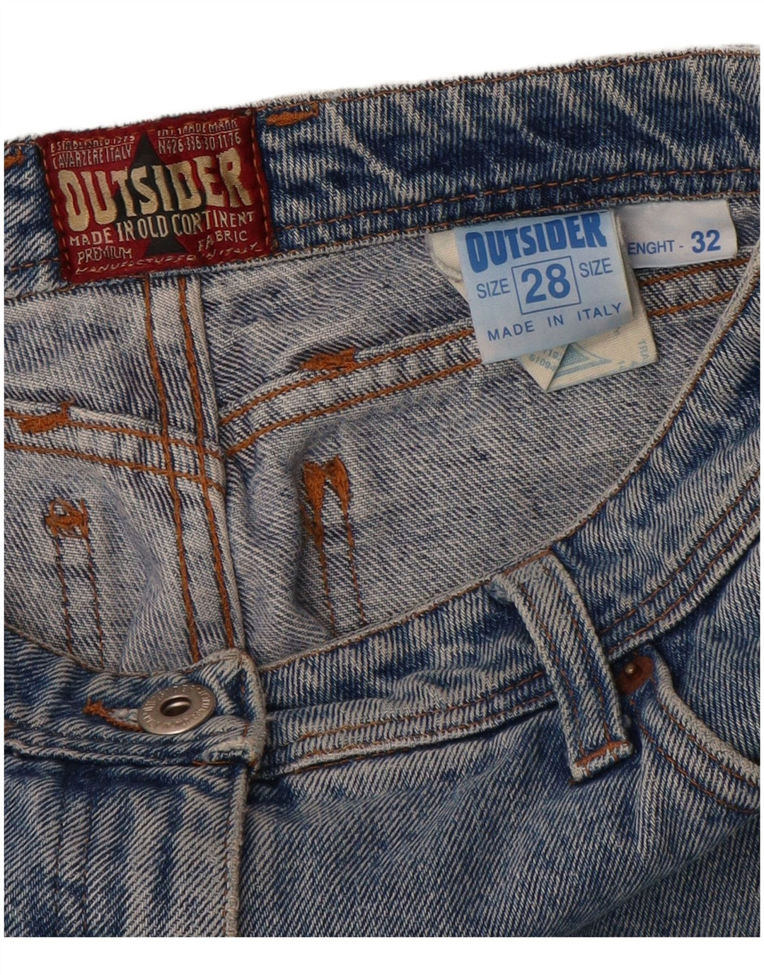 Jeans affusolati da donna Outsider W28 L32 cotone blu