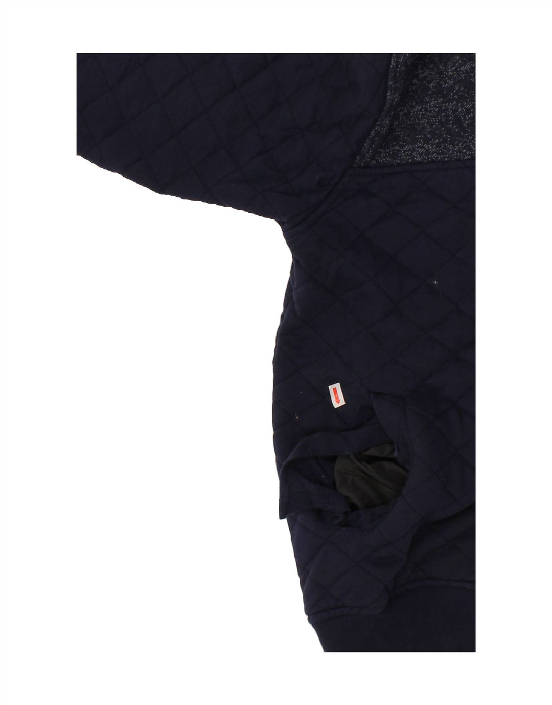 JACK & JONES Boys Bomber Jacket 15-16 Years Large Navy Blue Argyle/Diamond Vintage Jack & Jones and Second-Hand Jack & Jones from Messina Hembry 